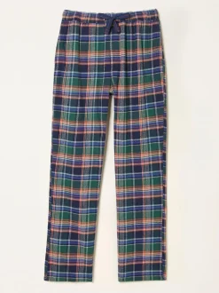 Fat Face FatFace Milburn Cobalt Blue Check Pyjama Bottoms Discount