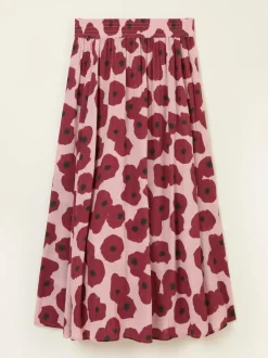 Fat Face FatFace Millie Multi Poppies Midi Skirt Best