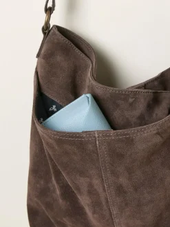 Fat Face FatFace Molly Chocolate Brown Suede Shoulder Bag Hot
