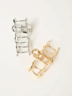 Fat Face FatFace Multi 2 Pack Metal Bow Claw Clips Sale