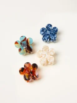 Fat Face FatFace Multi 4 Pack Mini Flower Clips Outlet