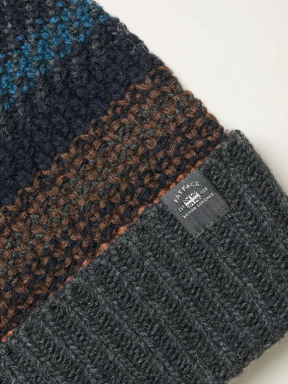 Fat Face FatFace Multi Textured Knit Beanie Best