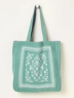 Fat Face FatFace Navy Floral Reversible Tote Bag