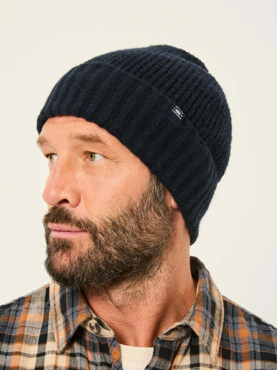 Fat Face FatFace Waffle Beanie Navy Outlet