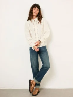 Fat Face FatFace Pia Blouse Ivory Outlet
