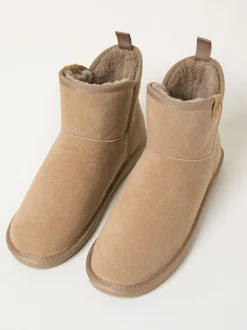 Fat Face FatFace Rafe Natural Suede Boot Slipper Hot