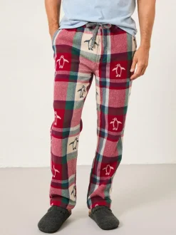 Fat Face FatFace Red Penguin Jacquard Pyjama Bottoms Best
