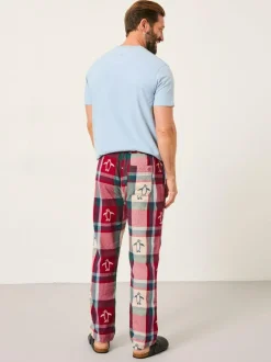 Fat Face FatFace Red Penguin Jacquard Pyjama Bottoms Best