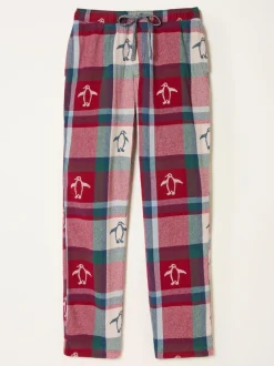 Fat Face FatFace Red Penguin Jacquard Pyjama Bottoms Best