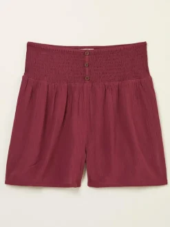 Fat Face FatFace Rylee Flippy Shorts Burgundy Red