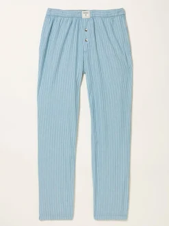 Fat Face FatFace Seil Stripe Pyjama Bottoms Light Blue Clearance