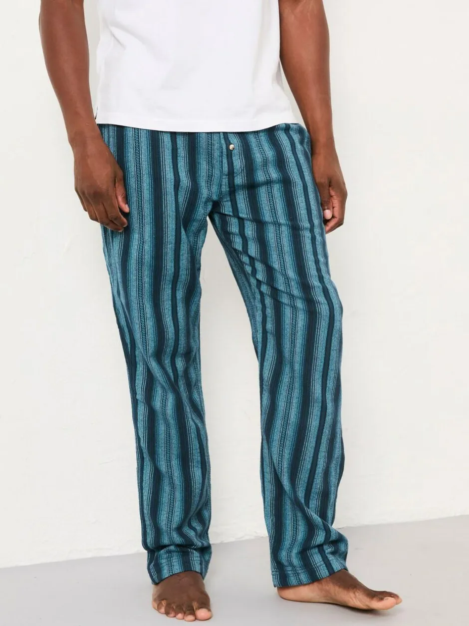 Fat Face FatFace Skye Blue Stripe Pyjama Bottoms Clearance