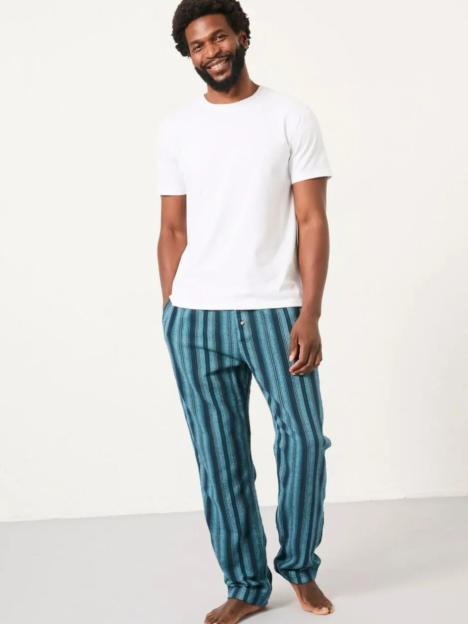 Fat Face FatFace Skye Blue Stripe Pyjama Bottoms Clearance