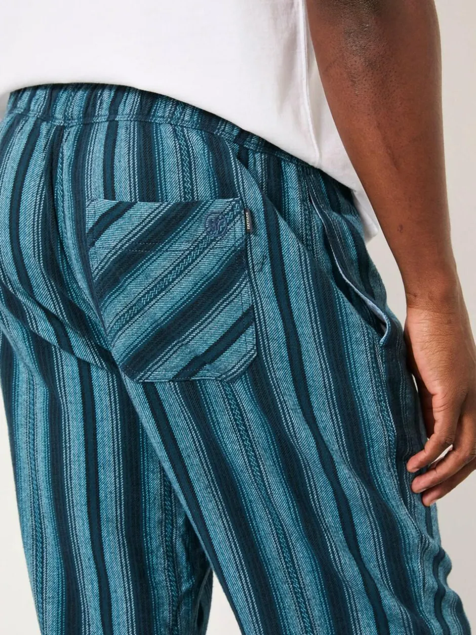 Fat Face FatFace Skye Blue Stripe Pyjama Bottoms Clearance