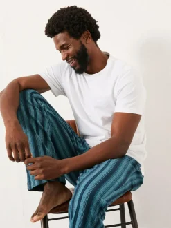 Fat Face FatFace Skye Blue Stripe Pyjama Bottoms Clearance