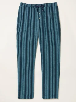 Fat Face FatFace Skye Blue Stripe Pyjama Bottoms Clearance