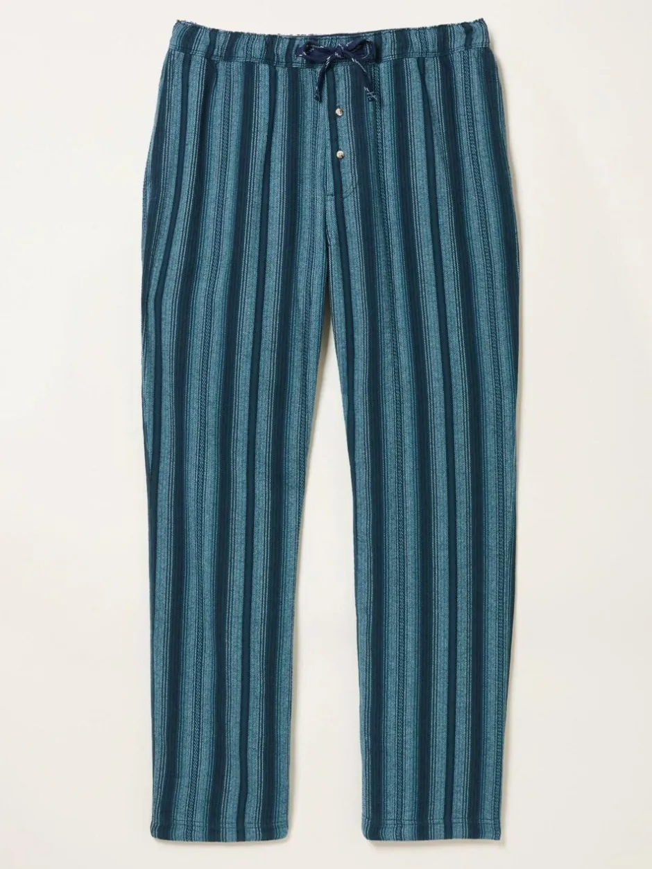 Fat Face FatFace Skye Blue Stripe Pyjama Bottoms Clearance
