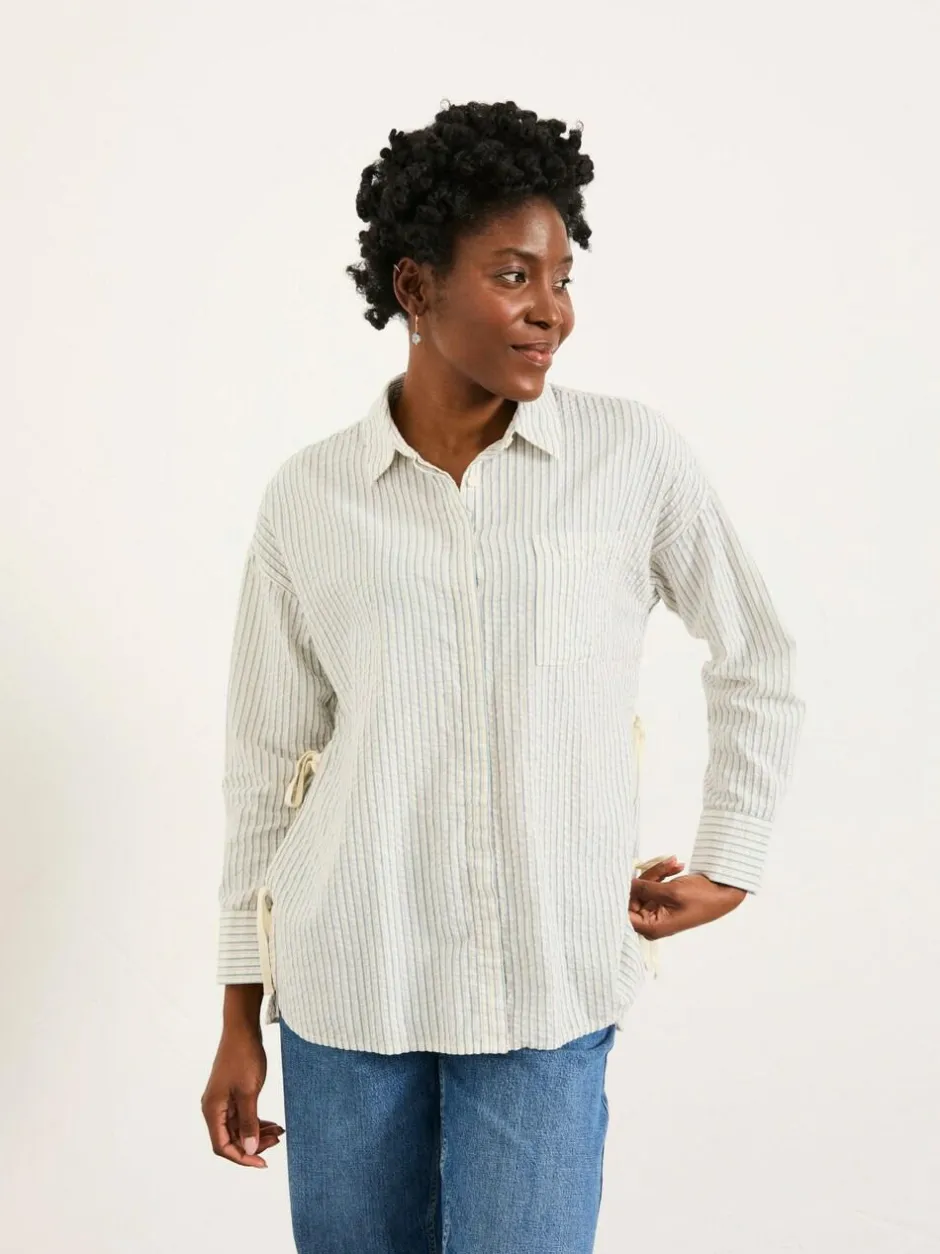 Fat Face FatFace Skyla Ivory Stripe Shirt Online