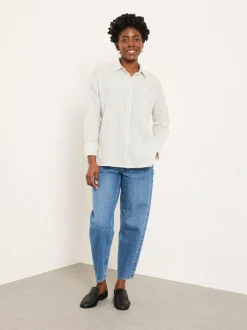 Fat Face FatFace Skyla Ivory Stripe Shirt Online