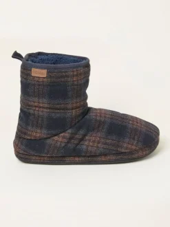 Fat Face FatFace Sussex Navy Check Boot New