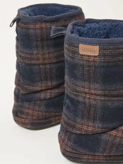 Fat Face FatFace Sussex Navy Check Boot New