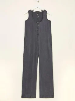 Fat Face FatFace Tara Charcoal Grey Dungarees Best