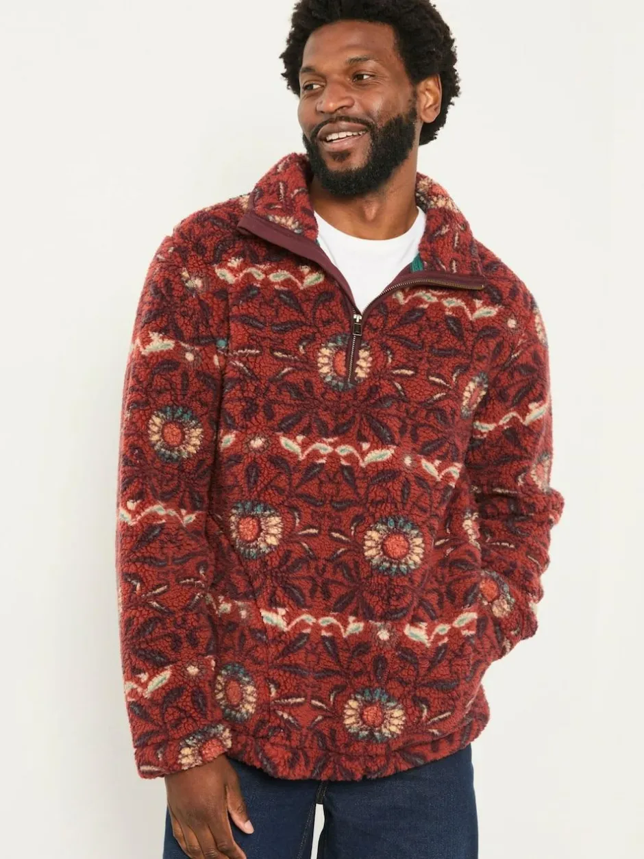 Fat Face FatFace Terracotta Willow Printed Half Neck Fleece Discount