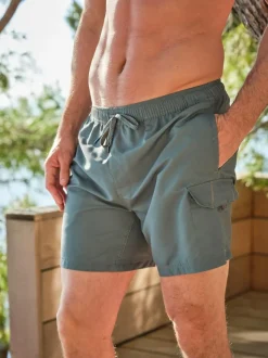Fat Face FatFace Trevose Swim Shorts Khaki Green Online