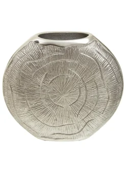 Fifty Five South Silver Small Silva Oak Effect Finish Vase Hot