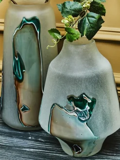 Fifty Five South White Hakan Tall Glass Vase Clearance