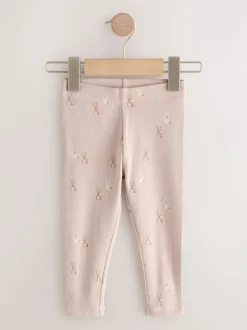 Next Ribbed Leggings 5 Pack (3mths-7yrs) Floral Online