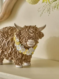 Next Flower Garland Hamish The Highland Cow Small Ornament