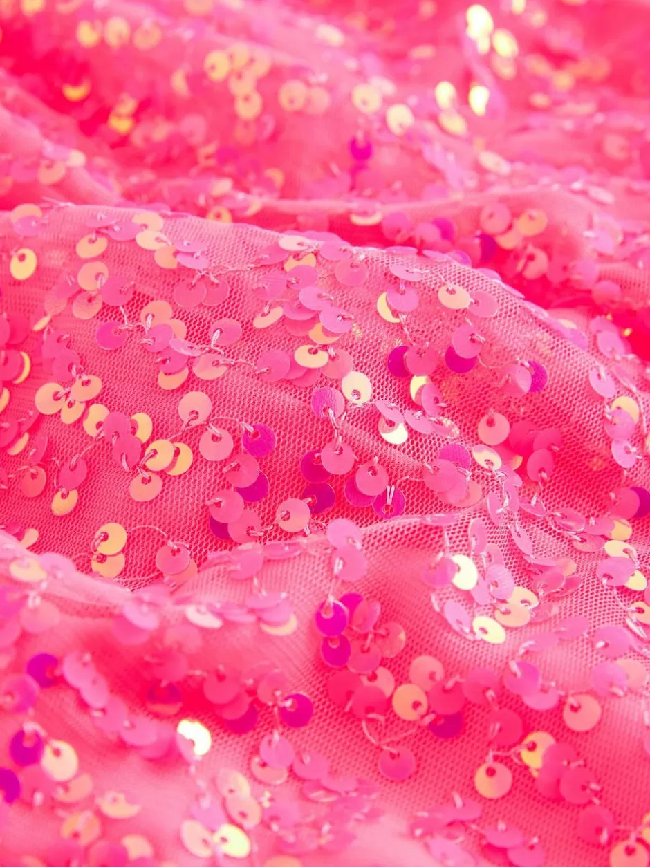 Next Sequin Skirt (3-16yrs) Fluro Pink Outlet