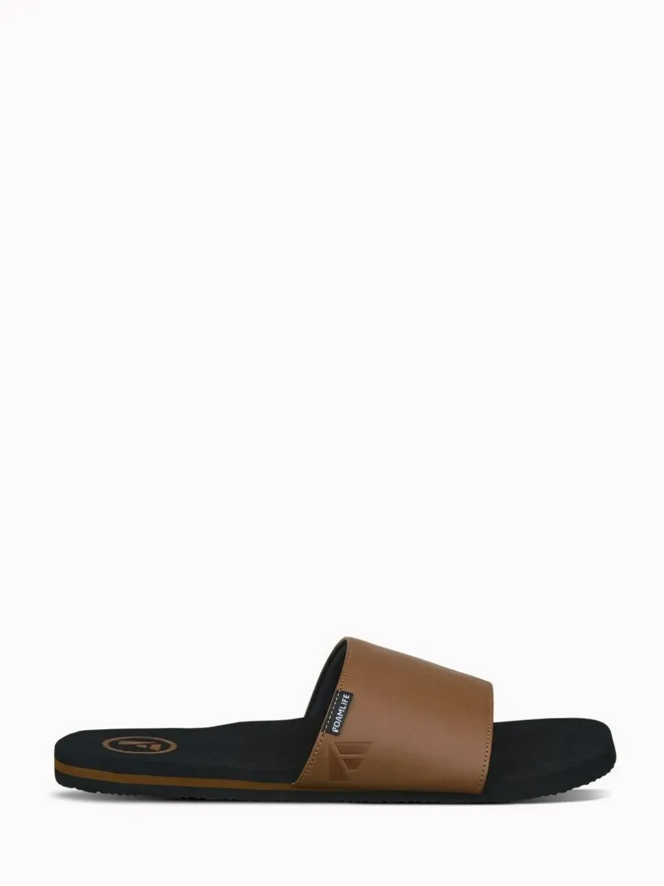 Foamlife Black Mens Seales Sliders Best