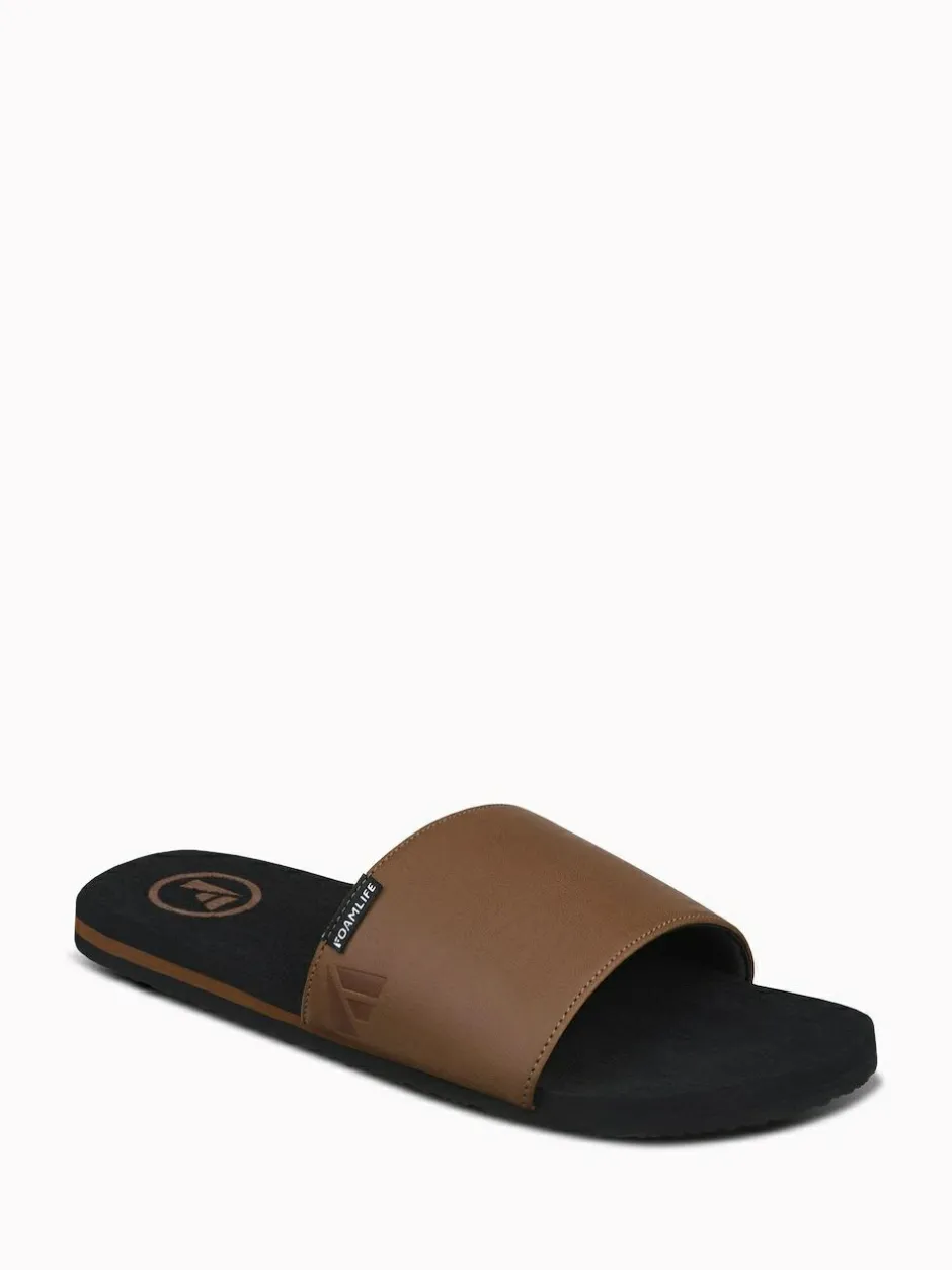 Foamlife Black Mens Seales Sliders Best