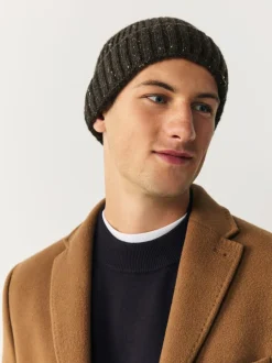 Next Neppy Twist Beanie Hat Forest Green Outlet