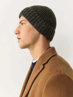 Next Neppy Twist Beanie Hat Forest Green Outlet
