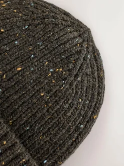 Next Neppy Twist Beanie Hat Forest Green Outlet