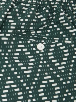 Frescobol Carioca Rio Swim Shorts Green Raffia Angra Print Hot