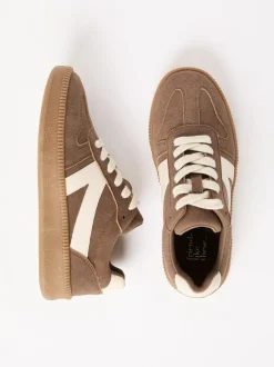 Friends Like These Brown Standard Fit Lace Up Retro Gumsole Sports Trainers Best