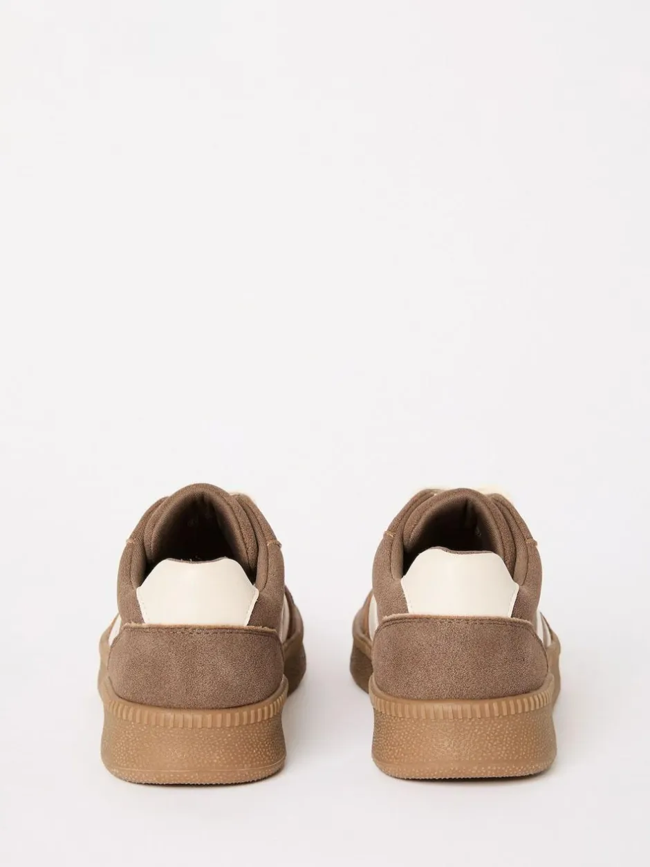 Friends Like These Brown Standard Fit Lace Up Retro Gumsole Sports Trainers Best