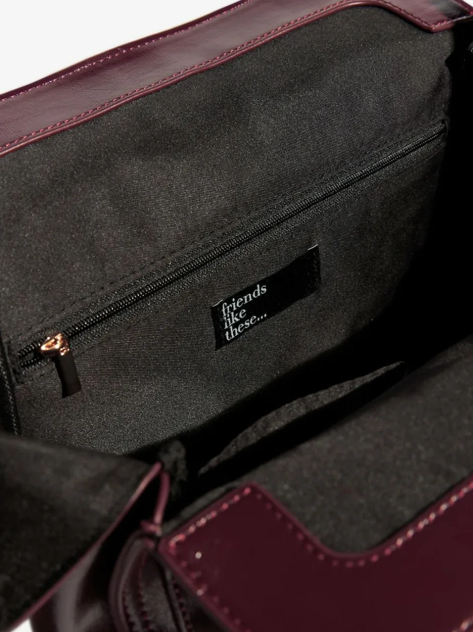 Friends Like These Padlock Pocket Bag Burgundy Red Sale