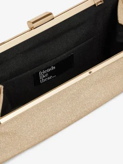 Friends Like These Gold Occasion Clutch Bag Discount