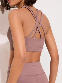 Friends Like These Pink Studio Strappy Back Sports Bra Hot