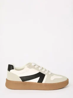 Friends Like These White Black Standard Fit Lace Up Retro Gumsole Sports Trainers Best