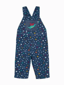 Frugi Blue Durgan Printed Dungaree Hot