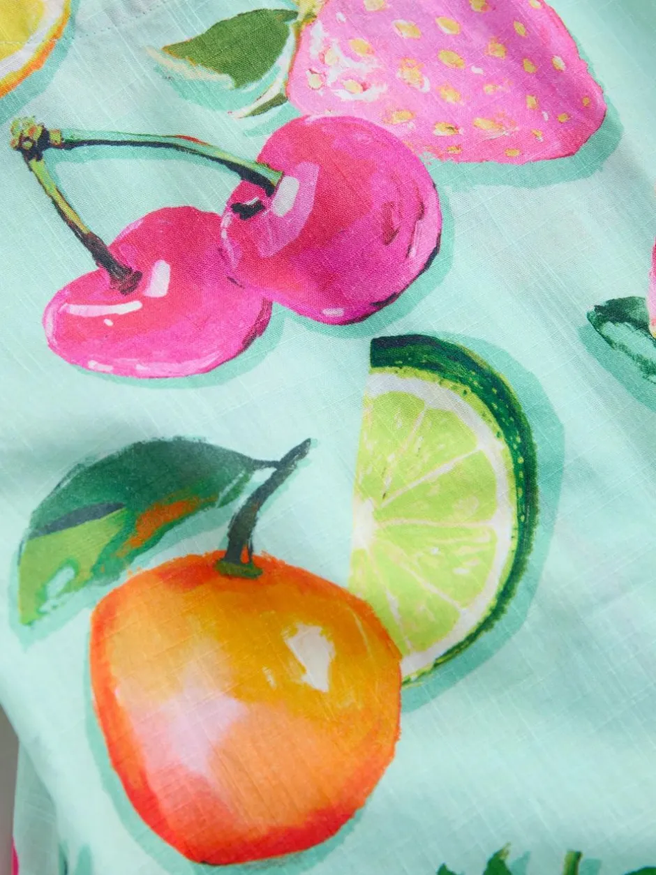 Next Short Sleeve Cotton Dress (3mths-8yrs) Fruit Print