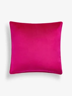 Next Fuchsia Pink 43 x 43cm Matte Velvet Cushion Sale