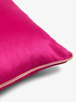 Next Fuchsia Pink Matte Velvet Contrast Pipe 50 x 50cm Cushion New