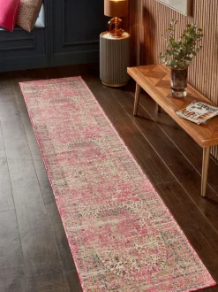 Next Washable Emporium Oriental Runner Fuchsia Pink Outlet